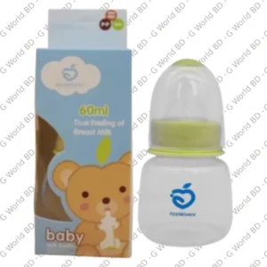 Apple Bear Baby Feeder Plastic 60ml Capacity BPA-Free Easy to Wash Perfect for Infant Feeding